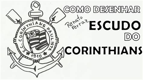Como Desenhar O Corinthians - Como desenhar o ESCUDO DO CORINTHIANS - YouTube
