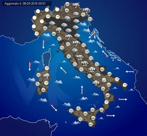 Maltempo Italia Giornata Con Piogge Temporali E Neve A Quote Medio Basse