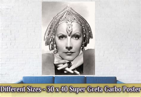Greta Garbo Poster Sex Symbol Vintage Rare Photo Mata Hari Etsy