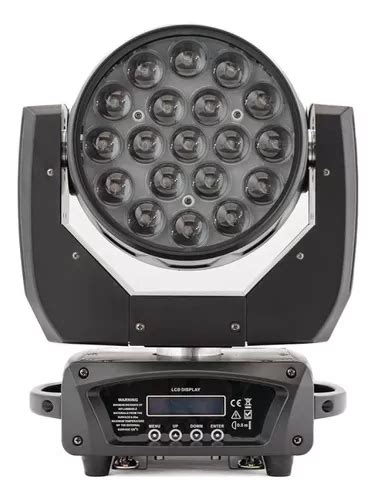 Cabezal Movil Wash 19 Led 15w Rgbw Pls Diamond 18 4 En 1 Dmx