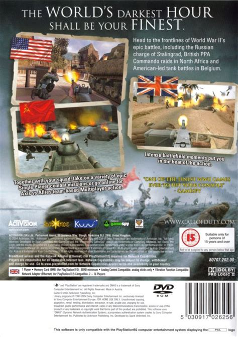 Call Of Duty Finest Hour Cover Or Packaging Material Mobygames