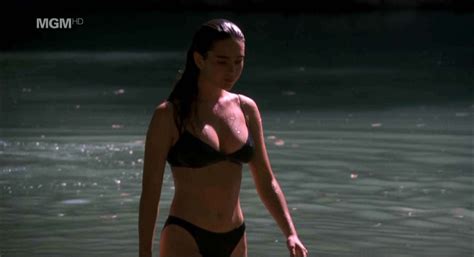 Jennifer Connelly Showing Her Nice Boobs And Pussy From Behind On Beach
