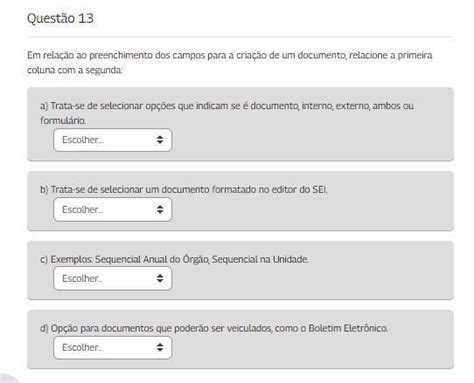 Em Rela O Ao Preenchimento Dos Campos Para A Cria O De Um Documento