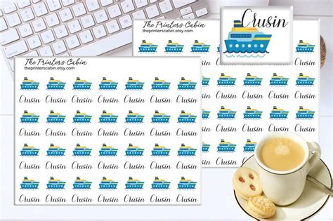 Cruise Ship Stickers / Cruise Vacation Stickers / ECLP | Etsy