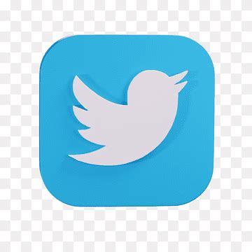Logotipo de twitter 3d png imágenes | PNGWing