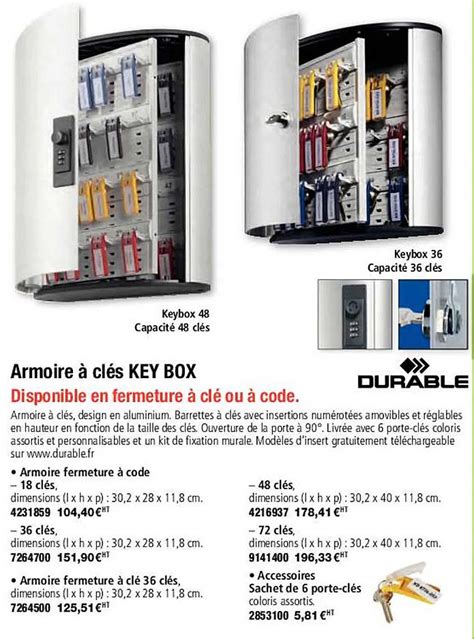 Promo Armoire Cl S Key Box Chez Plein Ciel Icatalogue Fr