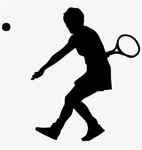 Sport Silhouette Icons Png Tennis Player Clip Art Transparent Png