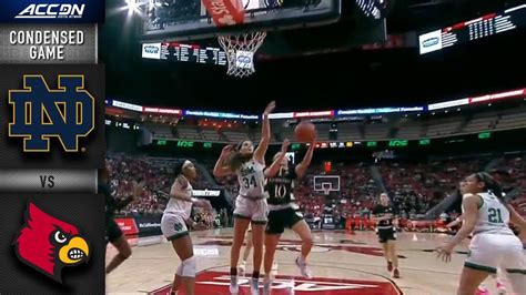 Notre Dame Vs Louisville Condensed Game 2021 22 Acc Womens