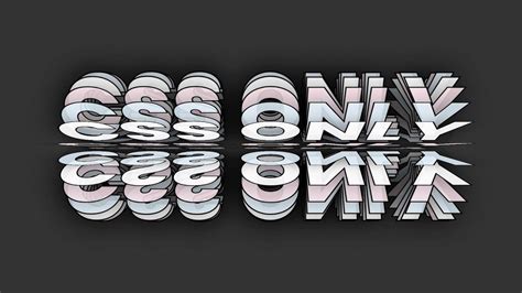 Css Only 3d Text Rotation Animation Effects Html Css