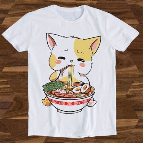 Kawaii Neko Ramen Cute Ramen Cat Japanese Noodle Funny Anime Etsy