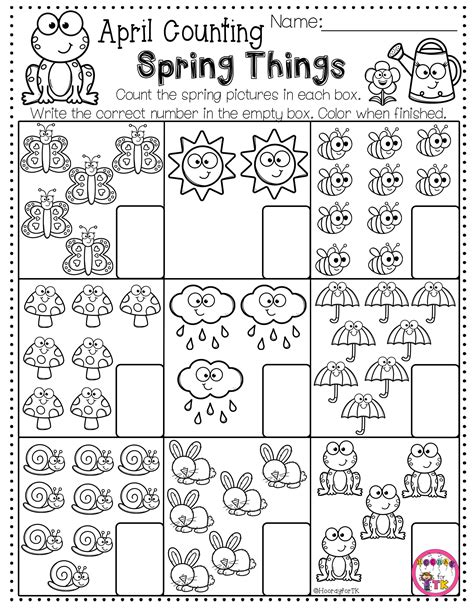 Just In Time For Spring Use These Aprilspring Math And Literacy