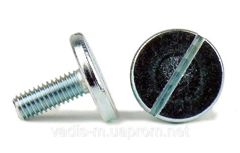 Гвинт DIN 921 з великою плоскою головкою з прямим шліцом, оц ...
