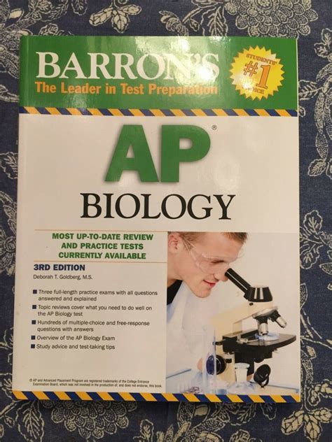 Barron S AP Biology By Deborah T Goldberg 2010 Trade Paperback