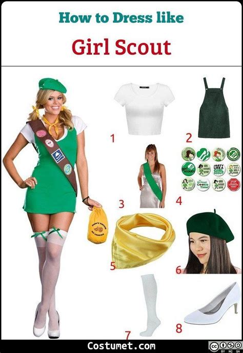 Girl Scout Costume For Cosplay And Halloween Girl Scout Costume Girl