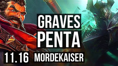 GRAVES Vs MORDEKAISER TOP Penta Legendary 300 Games NA Diamond