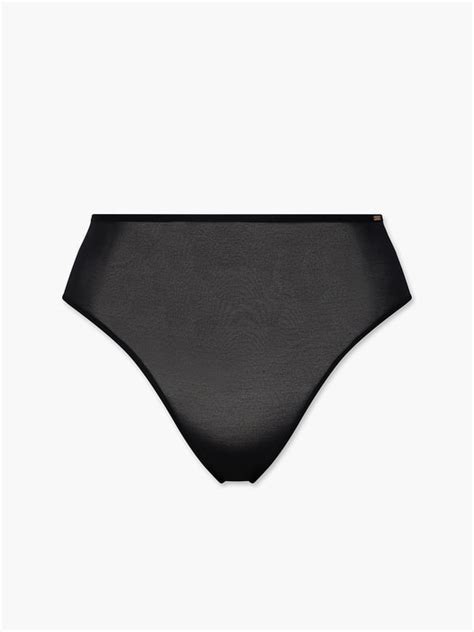 See Thru U High Waist Bikini Panty In Black SAVAGE X FENTY France