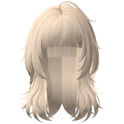 Cute Layered Blonde Wolf Cut Hair Roblox