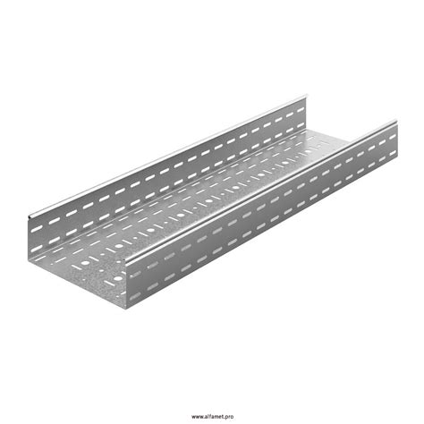 Металлические перфорированные лотки АМЛП-100х100х3000 (1,2 мм ...