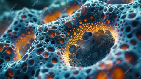 detailed image  plant cells   microscope emphasizes  complex