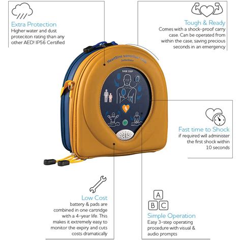 HeartSine Samaritan PAD 350P Semi Auto AED Package