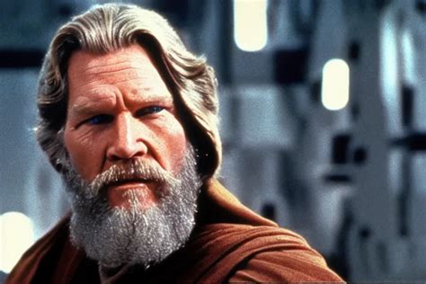 Film Still Of Jeff Bridges As Obi Wan Kenobi Star Wars Stable Diffusion