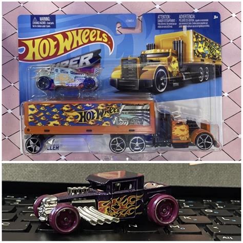 Hot Wheels Lot Of Bone Shaker Road Roller Multipack Exclusive Purple Shopee Malaysia