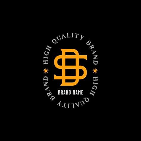 Premium Vector Vector Abstract Luxury Circle Stamp Letter Ds Logo