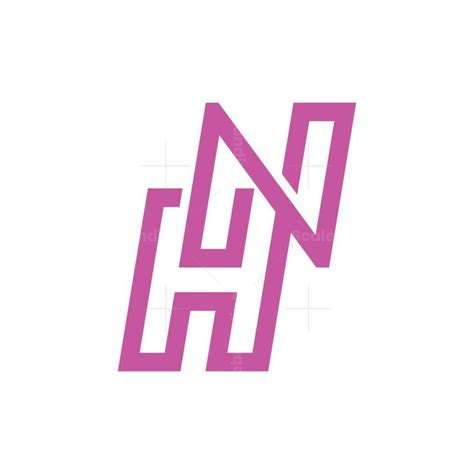 Letter Nh Or Hn Logo In Lettering Initials Logo Alphabet Wallpaper