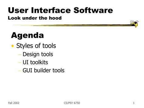 Ppt User Interface Software Look Under The Hood Powerpoint