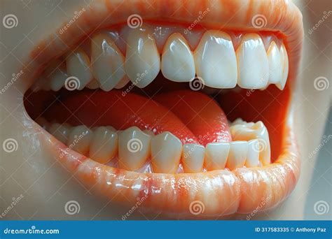 wide open mouth  teeth generative ai stock image image