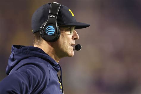 Head Coach Jim Harbaugh Heads A Strong Michigan Coaching Staff Off