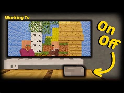 how to make a working minecraft tv