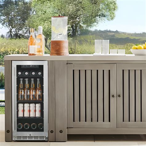 Sc 90 Glass Door Slim Line Undercounter Beverage Cooler Hck Outdoor