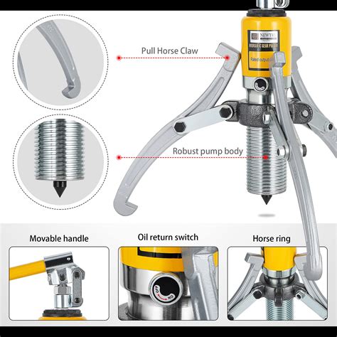 Buy Newtry Ton Hydraulic Gear Puller Kit Wheel Bearing Pulling