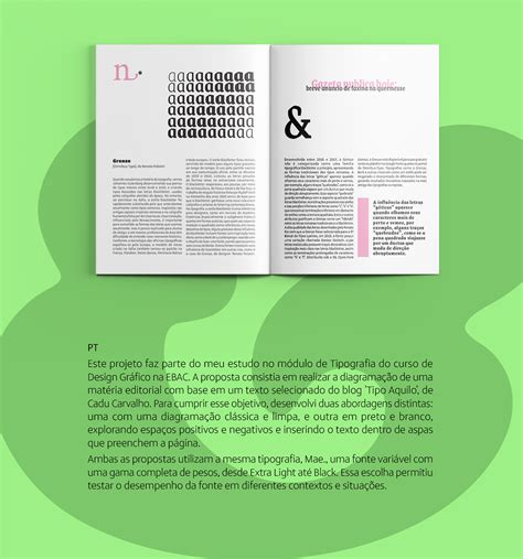 Estrutura De Um Editorial - Diagramação - Editorial - "Vamos falar de fontes" :: Behance