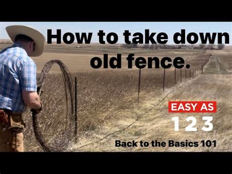 How To Take Down Old Barbwire Fencing YouTube