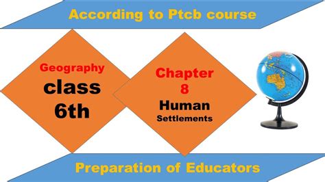 Class 6 Geography Chapter 8 Mcq Human Settlements Ptcb