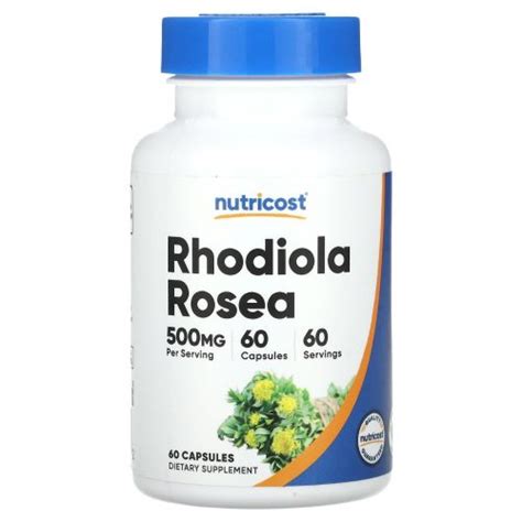 Nutricost, родиола розовая, 500 мг, 60 капсул – отзывы, инструкция по ...