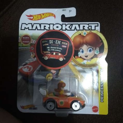 Promo HOT WHEELS MARIO KART PRINCESS DAISY WILD WING LUTOFIA Diskon