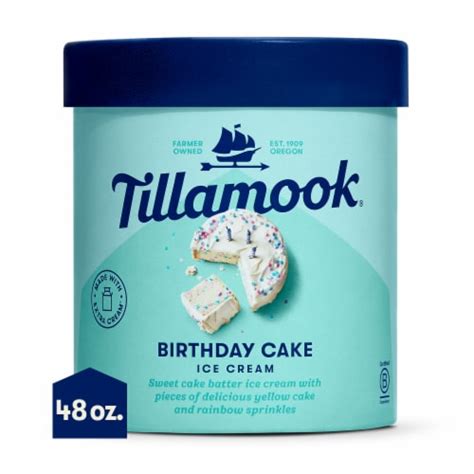 Tillamook Birthday Cake Ice Cream Tub, 48 oz - Kroger