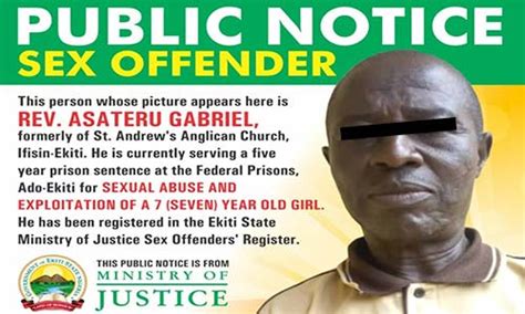 Ekiti State Commences Naming Shaming Of Sex Offenders Names Priest