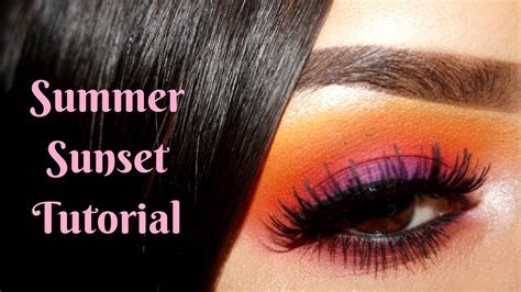 Summer Sunset Makeup Tutorial Youtube