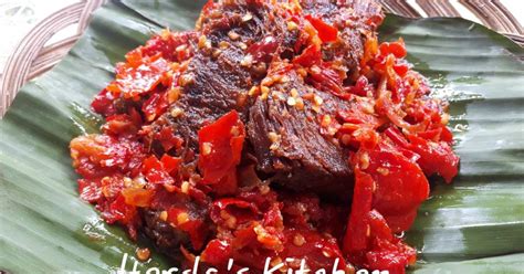 resep dendeng balado basah khas minang oleh herdas kitchen cookpad