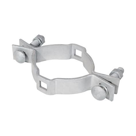 Oem Pole Line Fittings Hot Dip Galvanized Hoop Mount Bracket Pole Clamp