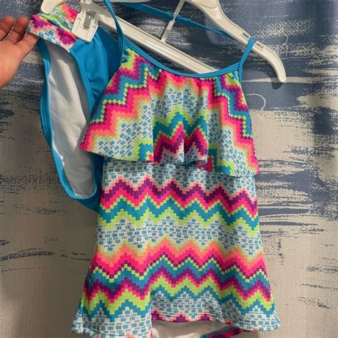 SO Swim Nwt Make A Splash Aqua Blue Girls Bikini Bathing Suit Sz Poshmark