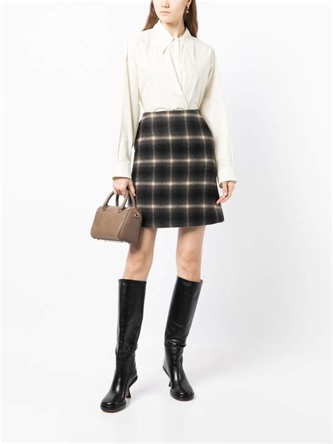 Low Classic Tartan Print Mini Skirt Farfetch