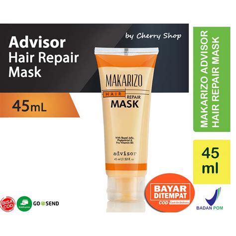 Jual 45ML MAKARIZO Advisor Repair Hair Mask BPOM Sachet Tube