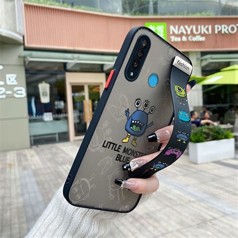 Yiwesan เคสกรณีสำหรับ Huawei Nova4 Nova 4e P30 Lite กรณีที่มีสายรัด