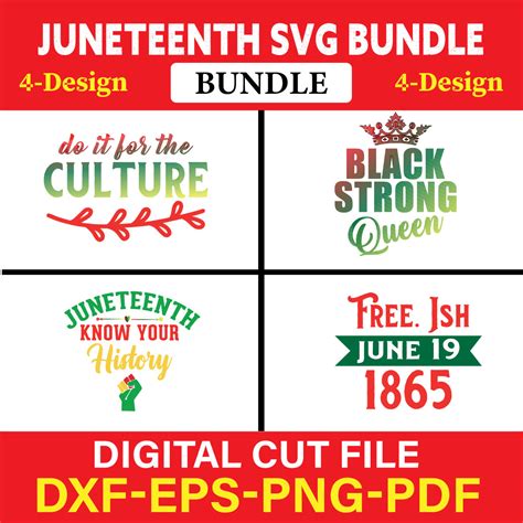 Juneteenth T Shirt Design Bundle Vol 4 Masterbundles