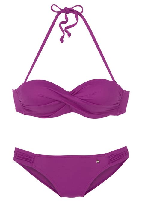 S Oliver B Gel Bandeau Bikini Soft Fuchsia Cup A Lascana De